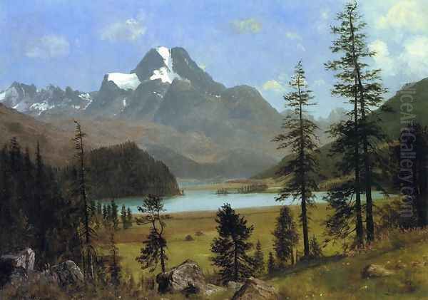 Long's Peak, Estes Park, Colorado Oil Painting by Albert Bierstadt