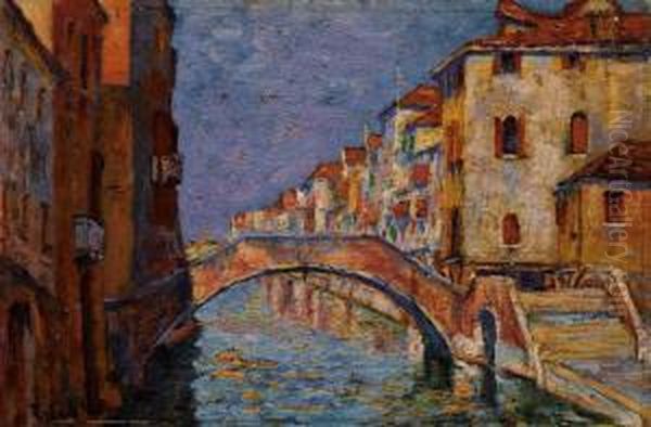 Venezia, Rio Della Madonna Dell'orto Oil Painting by Robert Vallin