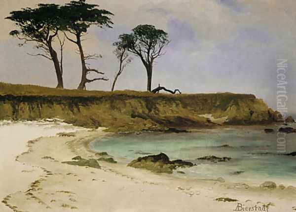 Sea Cove Oil Painting by Albert Bierstadt