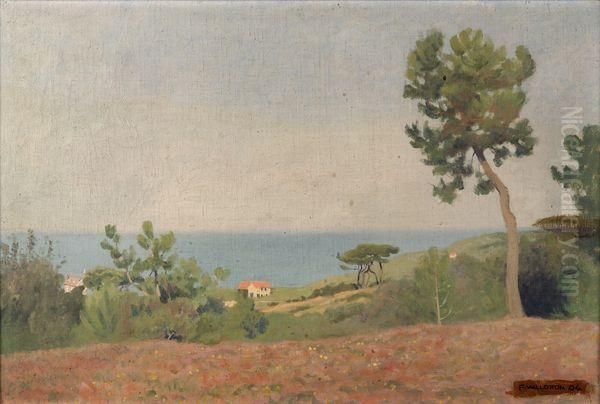  Paysage Maritime A Varengeville  Oil Painting by Felix Edouard Vallotton