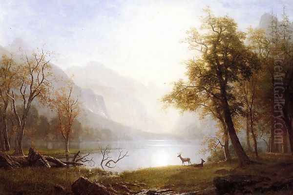 Valley In Kings Canyon Oil Painting by Albert Bierstadt