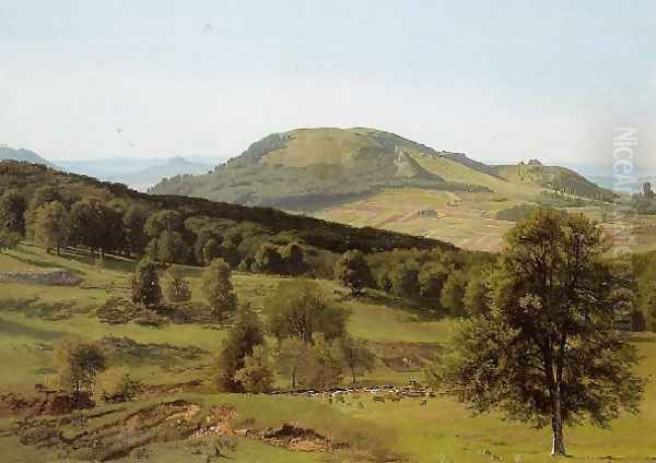 Landscape Hill And Dale Oil Painting by Albert Bierstadt