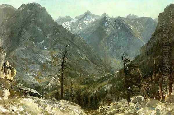 The Sierra Nevadas Oil Painting by Albert Bierstadt