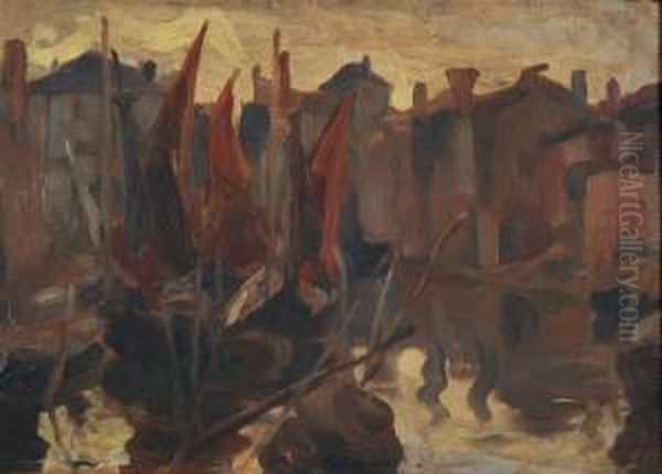 Chioggia Oil Painting by Romano Valori