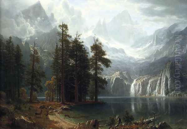 Sierra Nevada I Oil Painting by Albert Bierstadt