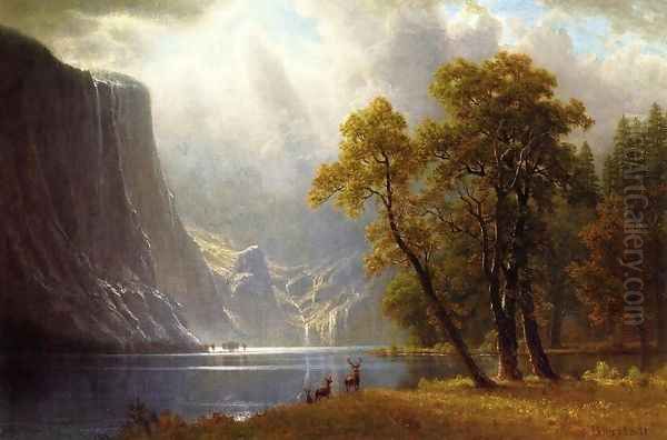 Yosemite Valley II Oil Painting by Albert Bierstadt