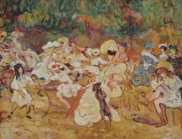 Jeux D'enfants Oil Painting by Louis Valtat