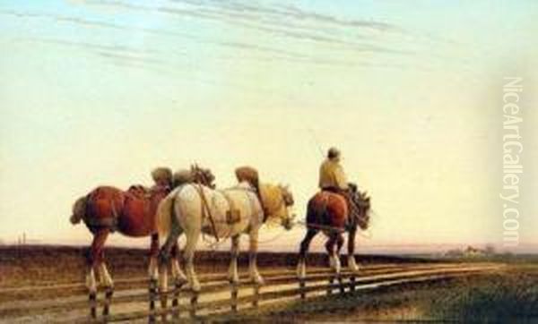 Homeward Bound Oil Painting by Frederick E. Valter