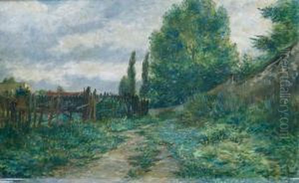 Le Chemin Dans La Campagne Oil Painting by Edmond Eugene Valton