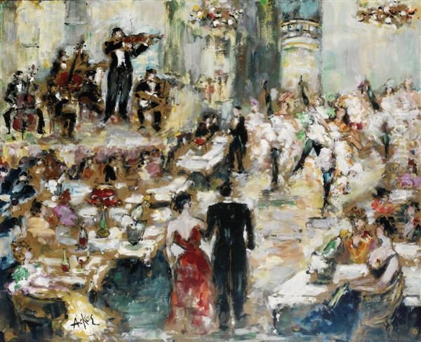 Le Bal Oil Painting by Florimond Van Acker