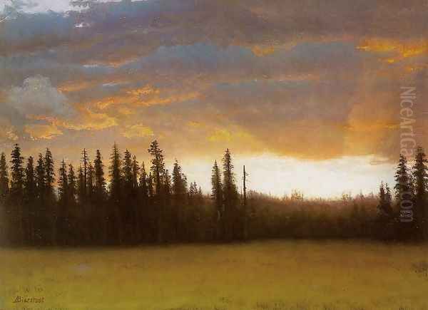 California Sunset (2) Oil Painting by Albert Bierstadt