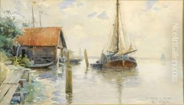 De Schelde Oil Painting by Florimond Van Acker