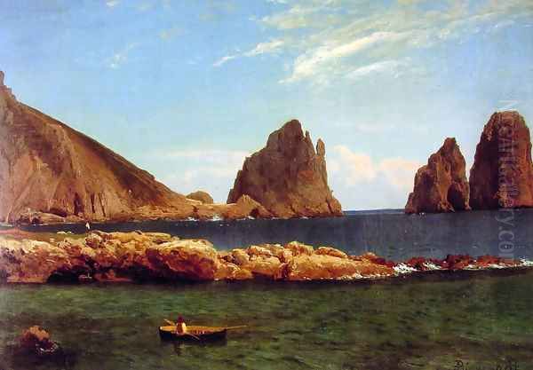 Capri Oil Painting by Albert Bierstadt