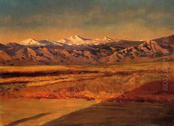 The Grand Tetons Oil Painting by Albert Bierstadt