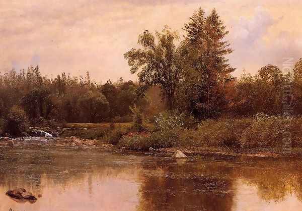 Landscape, New Hampshire Oil Painting by Albert Bierstadt