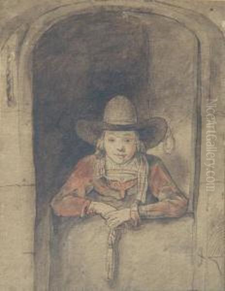 Agaared, Hijo De Rembrandt Oil Painting by Cornelis Ploos Van Amstel