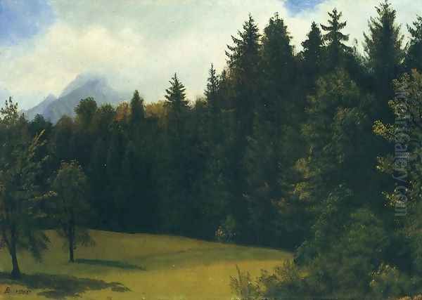 Mountain Resort Oil Painting by Albert Bierstadt