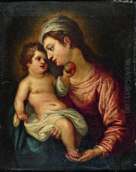 Madonna Met Kind Oil Painting by Hendrik van Balen