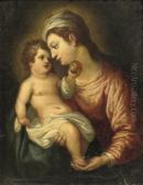 I The Virgin And Child Oil Painting by Hendrik van Balen