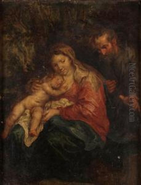 The Holy Family Oil Painting by Jan Van Balen