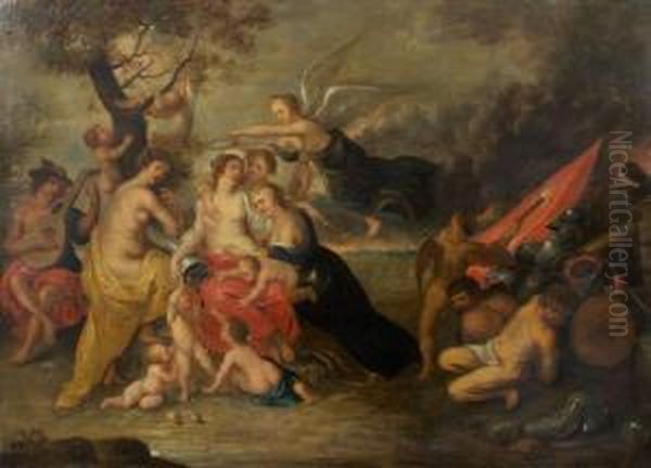 Allegory Of The Gods Oil Painting by Jan Van Balen