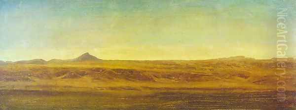 On The Plains Oil Painting by Albert Bierstadt