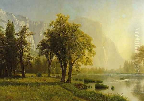 El Capitan, Yosemite Valley Oil Painting by Albert Bierstadt