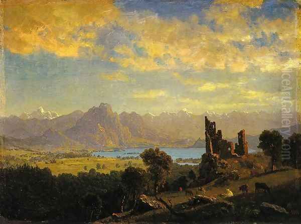 Scene in the Tyrol Oil Painting by Albert Bierstadt