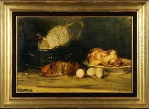 Nature Morte Oil Painting by Gerrit Willem Van Blaaderen