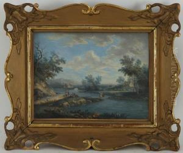 Paysages Bucoliques Oil Painting by Louis Nicolael van Blarenberghe