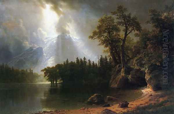 Yosemite Oil Painting by Albert Bierstadt