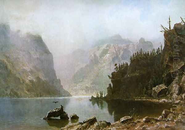 Western Landscape III Oil Painting by Albert Bierstadt