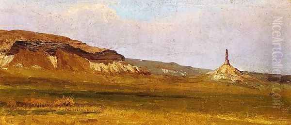 Chimney Rock Oil Painting by Albert Bierstadt