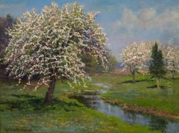 Springtime Oil Painting by Robert Ward Van Boskerck