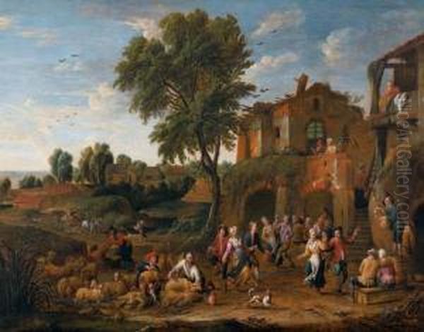 The Spring Festival. Oil Painting by Peeter van Bredael