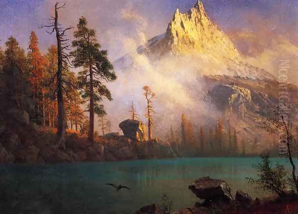 Mountain Lake III Oil Painting by Albert Bierstadt