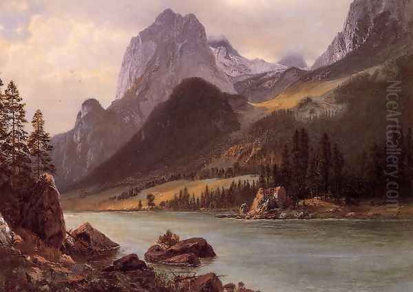 Rocky Mountain I Oil Painting by Albert Bierstadt