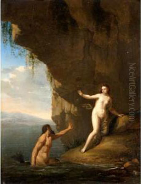 Glaucus And Scylla Oil Painting by Jan Gerritsz van Bronchorst