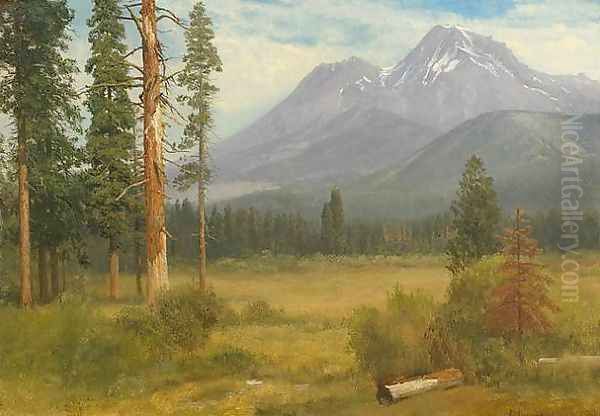 Mt. Shasta, California Oil Painting by Albert Bierstadt