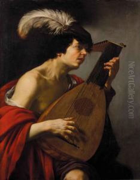 Suonatore Di Liuto Oil Painting by Jan Van Bijlert