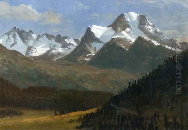 Mountain Landscape III Oil Painting by Albert Bierstadt