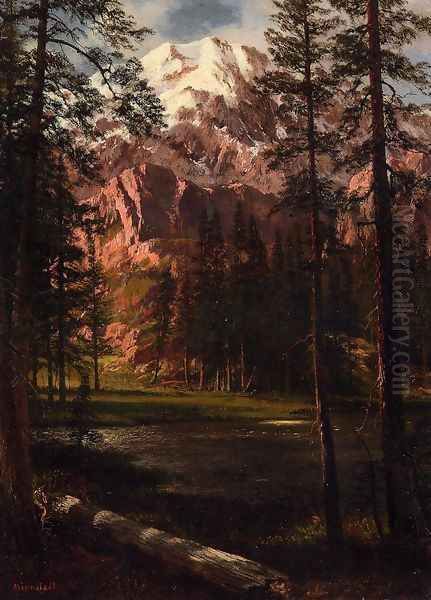 Mountain Lake I Oil Painting by Albert Bierstadt