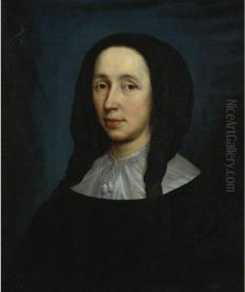 Portrait Of A Lady Oil Painting by Cornelisjanssens Ii Van Ceulen