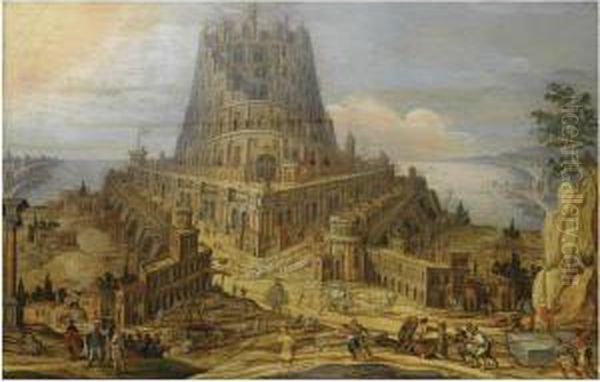 The Tower Of Babel Oil Painting by Hendrick van Cleve