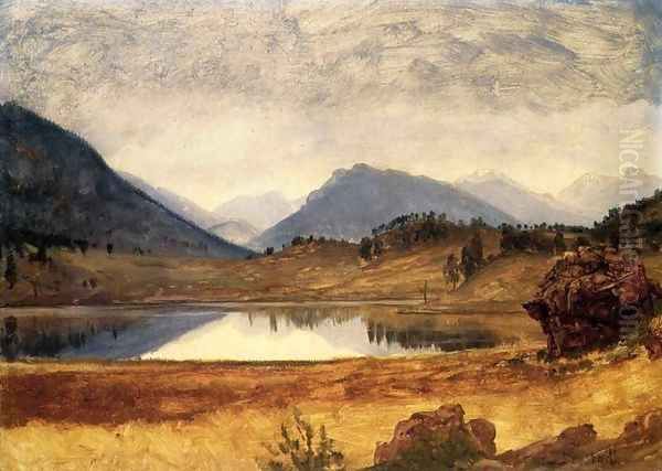 Wind River Country II Oil Painting by Albert Bierstadt