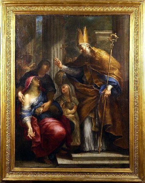 [saint Nicolas De Tolentin] Oil Painting by Jan Van Cleve