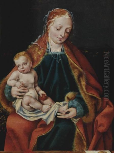 The Virgin And Child Oil Painting by Joos Van Cleve