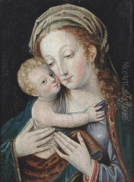 The Virgin And Child Oil Painting by Joos Van Cleve