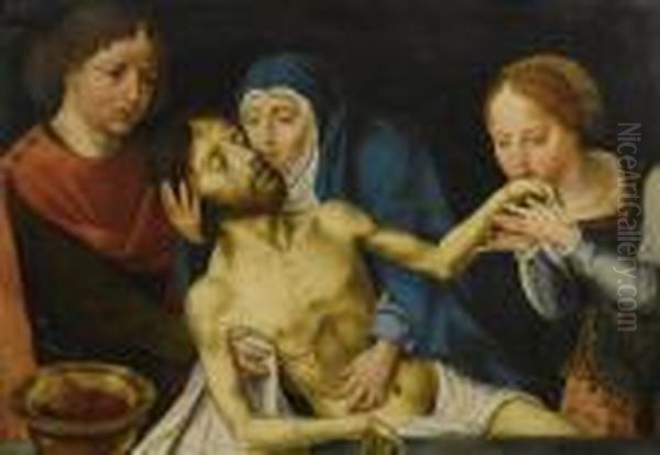 The Lamentation Oil Painting by Joos Van Cleve