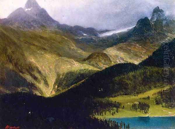 Mountain Landscape II Oil Painting by Albert Bierstadt